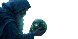 Wizard With Skull Vinyl Car Decal Sticker – Waterproof & UV-Resistant 2.56"