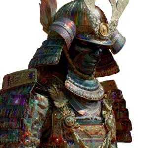 Celestial Samurai V3 Vinyl Car Decal Sticker – Waterproof & UV-Resistant 6.826666666666667"