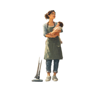 Young Mother Vacuuming Vinyl Car Decal Sticker – Waterproof & UV-Resistant 3.4133333333333336" Young Mother Vacuuming Vinyl Car Decal Sticker – Waterproof & UV-Resistant 3.4133333333333336"