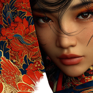 Anime Girl Portrait V105 Vinyl Car Decal Sticker – Waterproof & UV-Resistant 6.826666666666667"