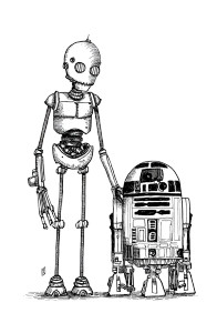 Old-Timey Robot Vinyl Car Decal Sticker – Waterproof & UV-Resistant 4.4