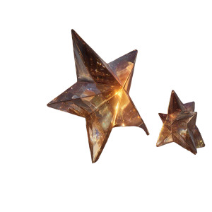 Star Crystal Glow Vinyl Car Decal Sticker – Waterproof & UV-Resistant 3.4133333333333336"