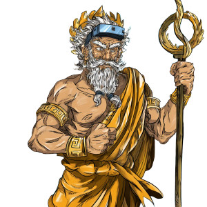 Zeus The Overseer Vinyl Car Decal Sticker – Waterproof & UV-Resistant 6.826666666666667"