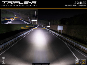 Triple-R LR-28 Elite 51.4" LED Light Bar | Ultra-Bright Spot Beam | Aerodynamic Design | Premium Optics