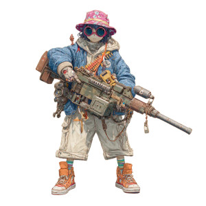 Labubu With Gun Vinyl Car Decal Sticker – Waterproof & UV-Resistant 3.4133333333333336" Labubu With Gun Vinyl Car Decal Sticker – Waterproof & UV-Resistant 3.4133333333333336"