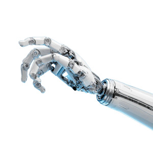 Minimalistic Robot Arm Vinyl Car Decal Sticker – Waterproof & UV-Resistant 6.826666666666667"