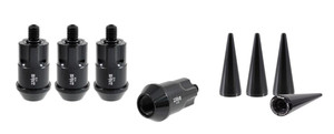 Upgrade Your Wheels with True Spike 1/2x20 Wheel Lock Set | Black Steel Lug Nut Locks