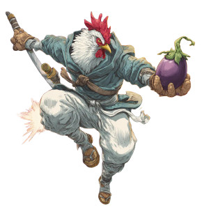 Anime Ninja Rooster Vinyl Car Decal Sticker – Waterproof & UV-Resistant 3.4133333333333336" Anime Ninja Rooster Vinyl Car Decal Sticker – Waterproof & UV-Resistant 3.4133333333333336"