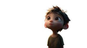 Whimsical Cartoon Child Vinyl Car Decal Sticker – Waterproof & UV-Resistant 5.4