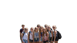 Excited Teens At Hersheypark Vinyl Car Decal Sticker – Waterproof & UV-Resistant 5.4