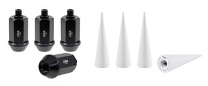 Upgrade Your Wheels|Black True Spike Acorn Lug Nuts|7/16x20|Set of 4 Upgrade Your Wheels|Black True Spike Acorn Lug Nuts|7/16x20|Set of 4