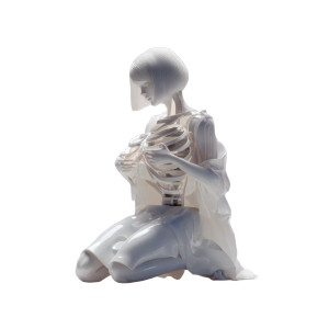 Surreal Mechanical Sculpture Vinyl Car Decal Sticker – Waterproof & UV-Resistant 3.4133333333333336"