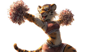 Tigress Cheerleader Vinyl Car Decal Sticker – Waterproof & UV-Resistant 5.4