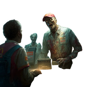 Zombie Cashier Vinyl Car Decal Sticker – Waterproof & UV-Resistant 3.4133333333333336" Zombie Cashier Vinyl Car Decal Sticker – Waterproof & UV-Resistant 3.4133333333333336"
