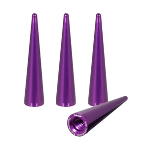 Enhance Your True Spike Lug Nuts | Purple Anodized Billet Aluminum Lug Nut Covers | Set Of 4 Enhance Your True Spike Lug Nuts | Purple Anodized Billet Aluminum Lug Nut Covers | Set Of 4