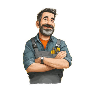 Trustworthy Handyman Vinyl Car Decal Sticker – Waterproof & UV-Resistant 3.4133333333333336"