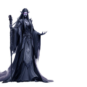 High Elf Sorceress V2 Vinyl Car Decal Sticker – Waterproof & UV-Resistant 3.4133333333333336"