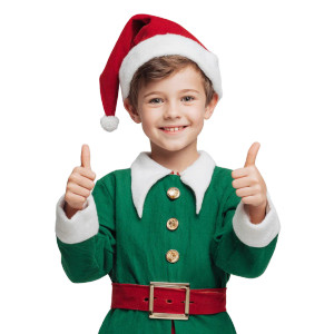Elf Boy Thumbs Up Vinyl Car Decal Sticker – Waterproof & UV-Resistant 3.4133333333333336"