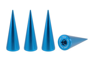 True Spike Blue Anodized Lug Nut Covers | Spike Style | Set Of 4 True Spike Blue Anodized Lug Nut Covers | Spike Style | Set Of 4