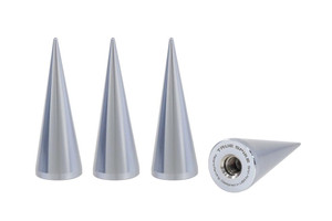 Chrome Plated Billet Aluminum Lug Nut Cover | Spike Style | Set Of 4 | VMS Racing Compatibility