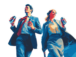 Energetic Business Duo Vinyl Car Decal Sticker – Waterproof & UV-Resistant 6.1866666666666665" Energetic Business Duo Vinyl Car Decal Sticker – Waterproof & UV-Resistant 6.1866666666666665"