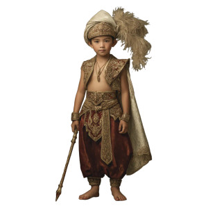 Ancient Thai Boy Vinyl Car Decal Sticker – Waterproof & UV-Resistant 3.4133333333333336"