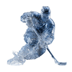 Ice Hockey Sculpture Vinyl Car Decal Sticker – Waterproof & UV-Resistant 6.826666666666667"