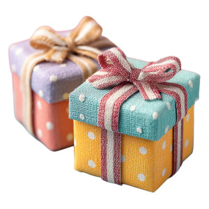 Pastel Holiday Gifts Vinyl Car Decal Sticker – Waterproof & UV-Resistant 3.4133333333333336"