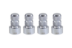 USA-Made True Spike Valve Stem Cap Set | Chrome Plated Billet Aluminum Caps USA-Made True Spike Valve Stem Cap Set | Chrome Plated Billet Aluminum Caps
