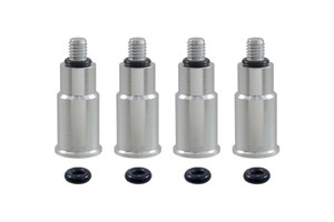 Silver CNC Billet Aluminum Valve Stem Caps | Set of 4 | High Quality & Easy to Install Silver CNC Billet Aluminum Valve Stem Caps | Set of 4 | High Quality & Easy to Install