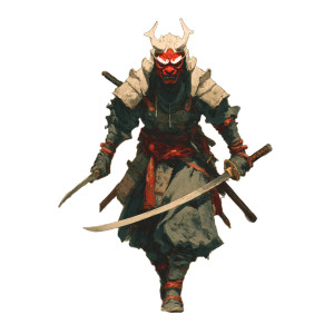 Evil Samurai V3 Vinyl Car Decal Sticker – Waterproof & UV-Resistant 3.4133333333333336" Evil Samurai V3 Vinyl Car Decal Sticker – Waterproof & UV-Resistant 3.4133333333333336"