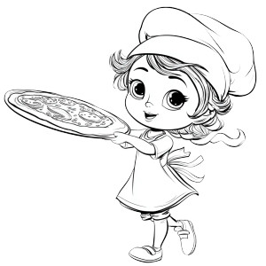 Pizza Maker Emma Vinyl Car Decal Sticker – Waterproof & UV-Resistant 3.4133333333333336"