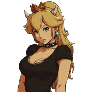 Bowsette V3 Vinyl Car Decal Sticker – Waterproof & UV-Resistant 3.4133333333333336"