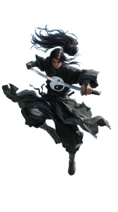 Fierce Martial Artist V3 Vinyl Car Decal Sticker – Waterproof & UV-Resistant 4.8533333333333335"
