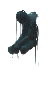Biomechanical Humanoid V10 Vinyl Car Decal Sticker – Waterproof & UV-Resistant 4.8533333333333335"
