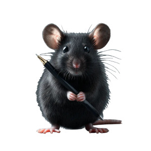 Mouse With Pen Vinyl Car Decal Sticker – Waterproof & UV-Resistant 3.4133333333333336" Mouse With Pen Vinyl Car Decal Sticker – Waterproof & UV-Resistant 3.4133333333333336"