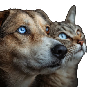 Dog Chases Cat V3 Vinyl Car Decal Sticker – Waterproof & UV-Resistant 3.4133333333333336"