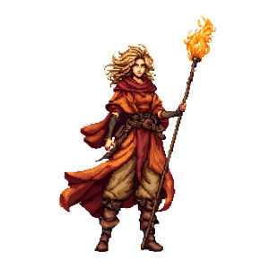 Fire Mage Knight Vinyl Car Decal Sticker – Waterproof & UV-Resistant 3.4133333333333336"