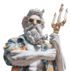 Modern Poseidon Statue Vinyl Car Decal Sticker – Waterproof & UV-Resistant 3.4133333333333336" Modern Poseidon Statue Vinyl Car Decal Sticker – Waterproof & UV-Resistant 3.4133333333333336"