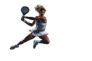 Tennis Player Swing V8 Vinyl Car Decal Sticker – Waterproof & UV-Resistant 5.97333333333333