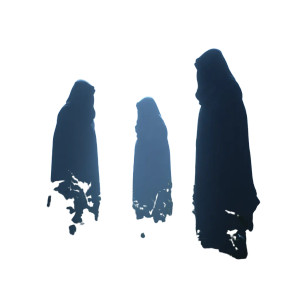 Eerie Hooded Figures Vinyl Car Decal Sticker – Waterproof & UV-Resistant 6.826666666666667"