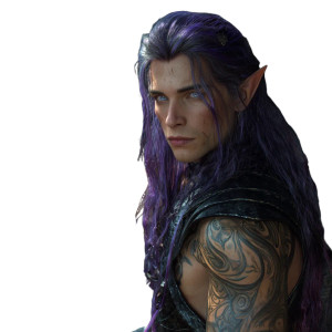 Handsome Male Elf V4 Vinyl Car Decal Sticker – Waterproof & UV-Resistant 3.4133333333333336"