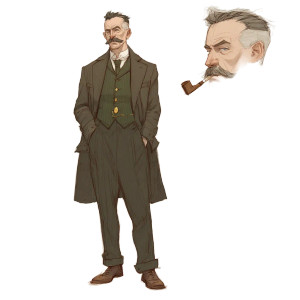 1920S Detective V3 Vinyl Car Decal Sticker – Waterproof & UV-Resistant 3.4133333333333336"