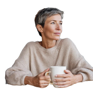 Thoughtful Tea Moment Vinyl Car Decal Sticker – Waterproof & UV-Resistant 3.4133333333333336"