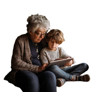 Grandmother And Child V4 Vinyl Car Decal Sticker – Waterproof & UV-Resistant 3.4133333333333336" Grandmother And Child V4 Vinyl Car Decal Sticker – Waterproof & UV-Resistant 3.4133333333333336"