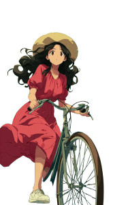 Happy Cycling Girl V2 Vinyl Car Decal Sticker – Waterproof & UV-Resistant 4.906666666666666" Happy Cycling Girl V2 Vinyl Car Decal Sticker – Waterproof & UV-Resistant 4.906666666666666"