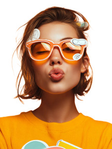 Winking Woman Sunglasses Vinyl Car Decal Sticker – Waterproof & UV-Resistant 8.213333333333333" Winking Woman Sunglasses Vinyl Car Decal Sticker – Waterproof & UV-Resistant 8.213333333333333"