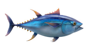Anthropomorphic Cute Tuna Vinyl Car Decal Sticker – Waterproof & UV-Resistant 5.4