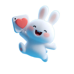Cute Rabbit Avatar Vinyl Car Decal Sticker – Waterproof & UV-Resistant 3.4133333333333336" Cute Rabbit Avatar Vinyl Car Decal Sticker – Waterproof & UV-Resistant 3.4133333333333336"