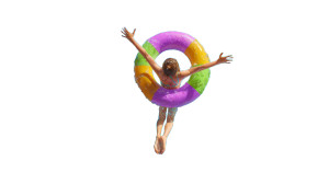 Joyful Pool Jump V2 Vinyl Car Decal Sticker – Waterproof & UV-Resistant 5.4